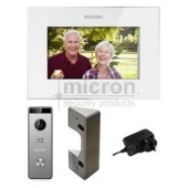 Micron Intercom 7" Touch Button with Memory. Incudes surface door station and P/S